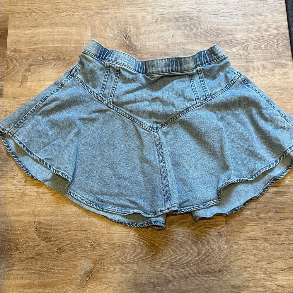 Aerie Blue Denim Skirt - Picture 6 of 6